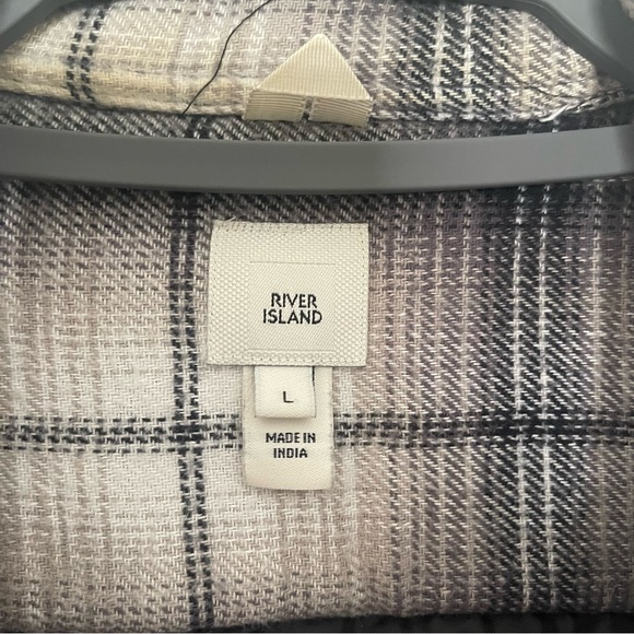 River Island Quilted Flannel Jacket Size: Large - Picture 2 of 4